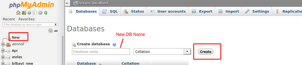 Create a New Database