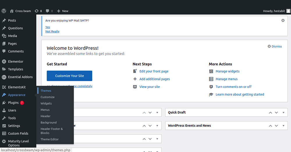 Configure basic Theme Settings