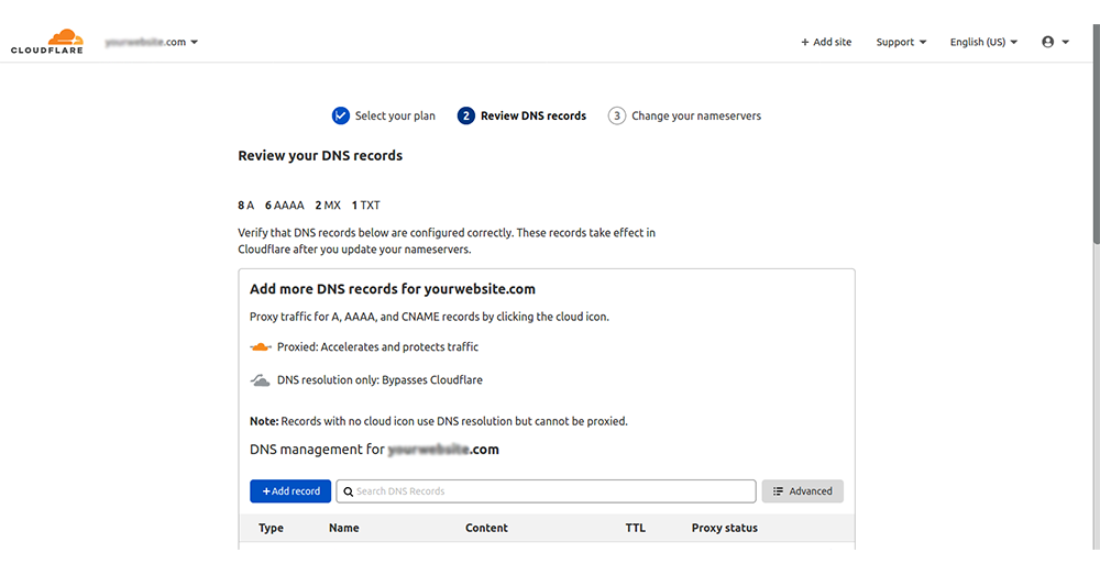 Review you DNS records